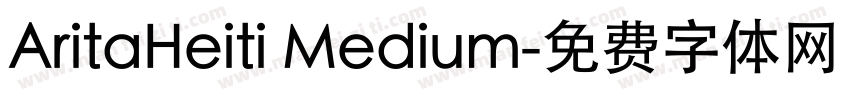 AritaHeiti Medium字体转换